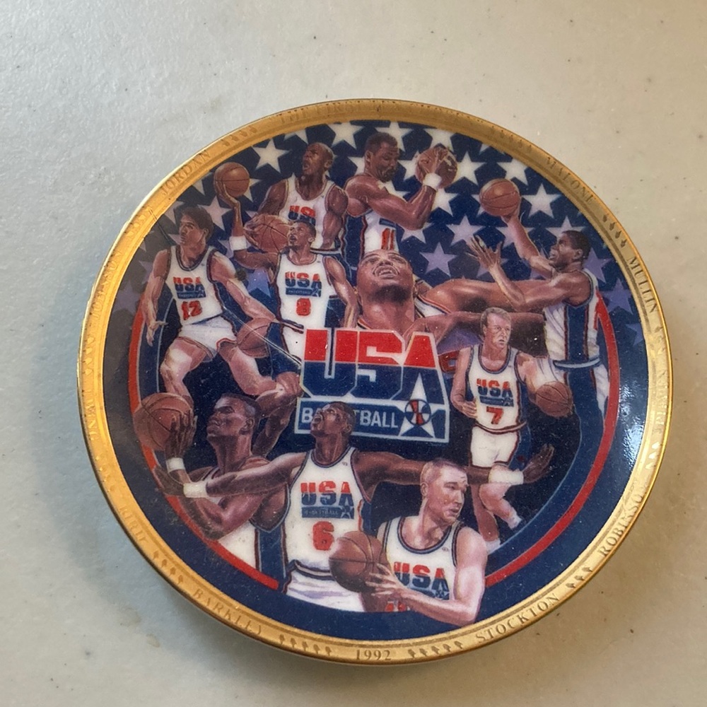 Team USA basketball 4” souvenir dish by Sports Impressions “the first 10 chosen